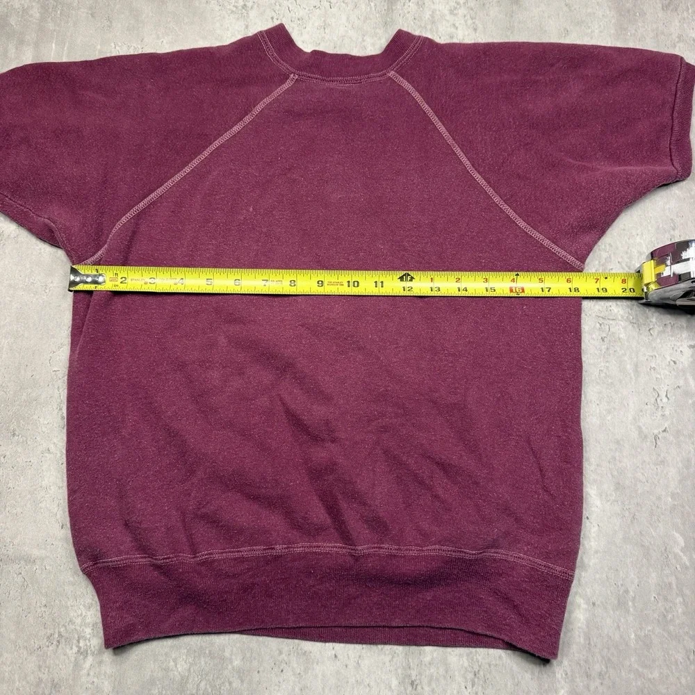 Vintage 60s Velva Sheen USS Springfield CLG-7 Navy Raglan Sweatshirt Maroon S